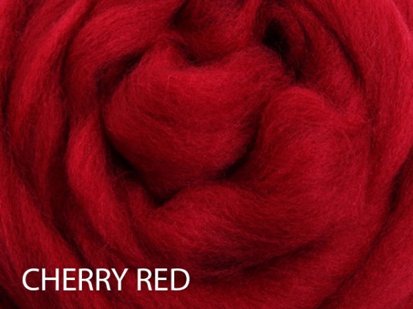 Ashford Kammzug Merino - Cherry Red