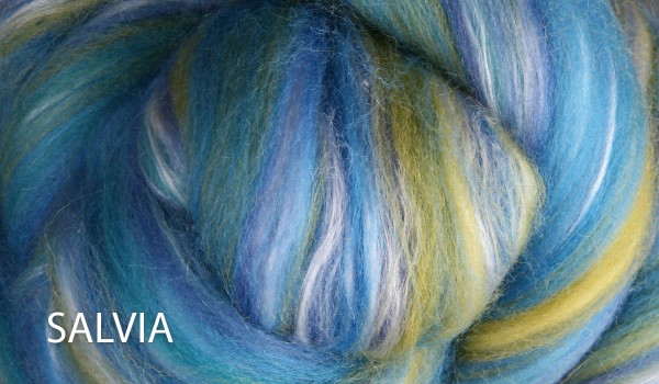 Ashford Kammzug Seide/Merino - Salvia