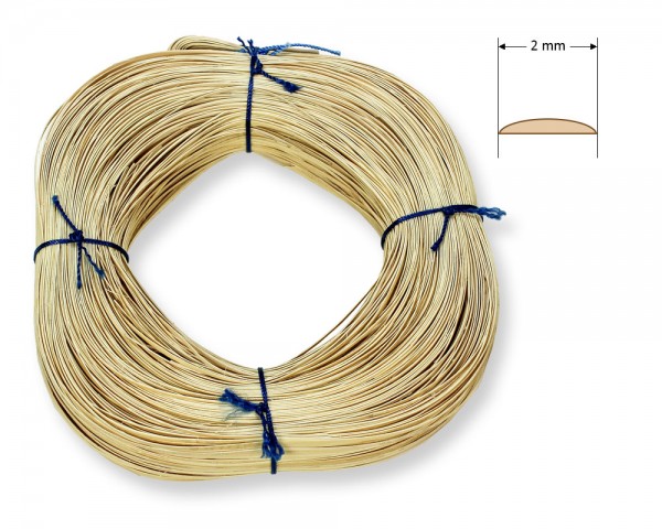 Stuhlflechtrohr Blauband 2 mm 1/4 kg