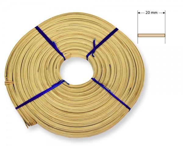 Peddigband flach natur 20 mm