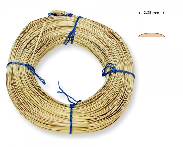 Stuhlflechtrohr Blauband 2,25 mm 1/4 kg