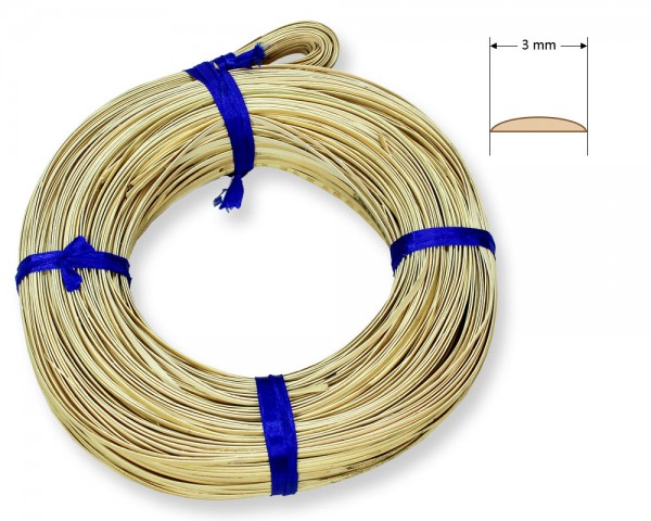 Stuhlflechtrohr Goldband 3 mm 1/4 kg