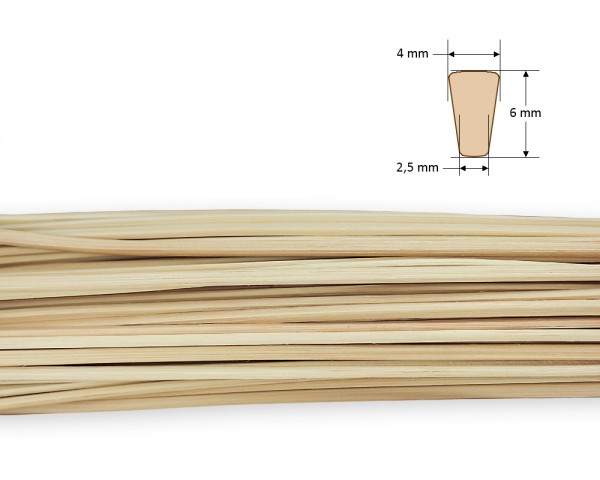 Keilpeddig natur Breite 4 mm, per Stück