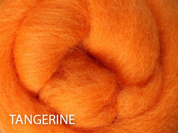 Ashford Kammzug Corriedale - Tangerine