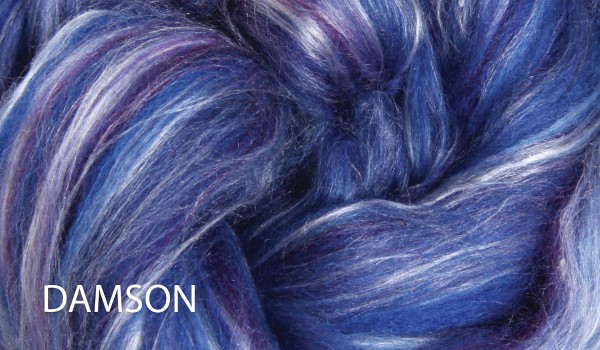 Ashford Kammzug Seide/Merino - Damson