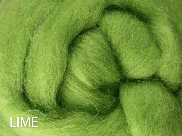 Ashford Kammzug Corriedale - Lime