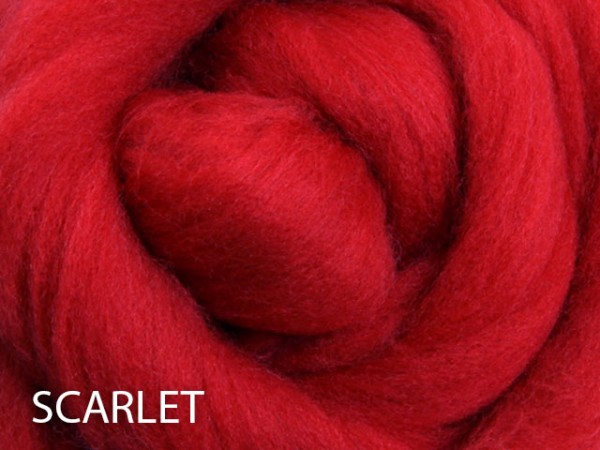 Ashford Kammzug Merino - Scarlet